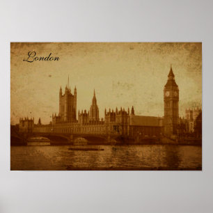 Póster Londres Tamisa