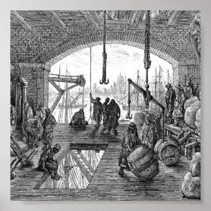 Poster Londres Vitoriana - Armazém do Tamisa