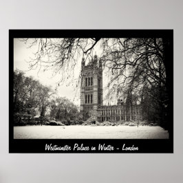 Poster Londres - Westminster no Inverno Nº2 (Cartaz)