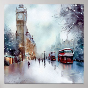 Poster Londres-Winter Wonderland (C)
