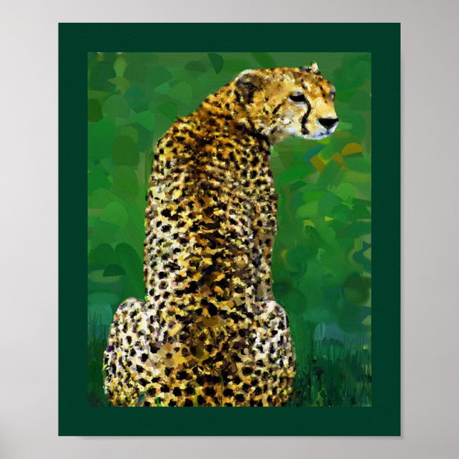 Póster Lone Cheetah (Frente)