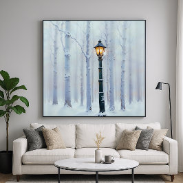 Poster Lone Lamppost - Melancholy Art Design