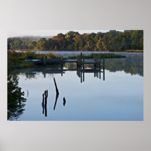 Póster Lonely River Dock
