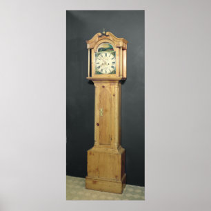 Póster Long-case clock, with enamel painting