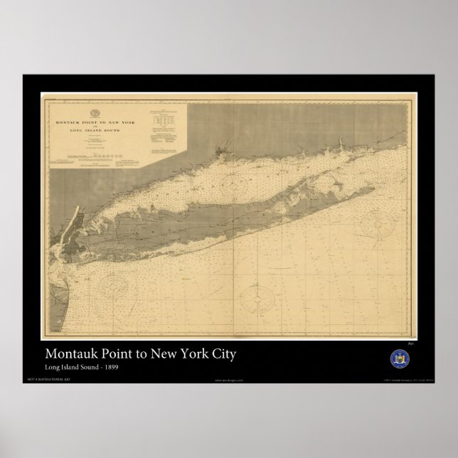 Póster Long Island Sound - 1899 (Frente)