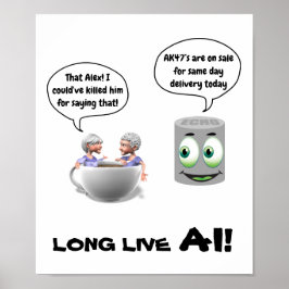 Poster Long Live AI (Inteligência Artificial)