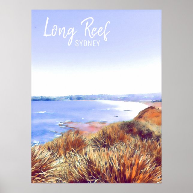 Poster Long Reef Norte praias sydney (Frente)