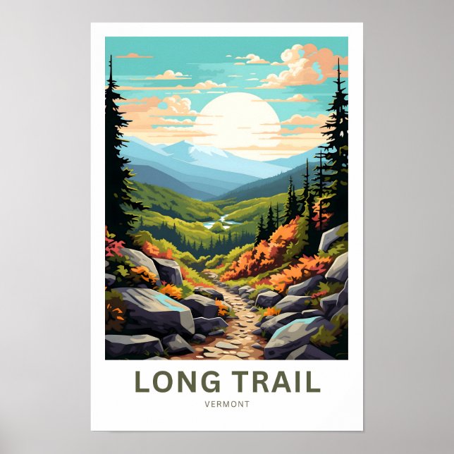 Poster Longa Trilha Viagem de Vermont (Frente)