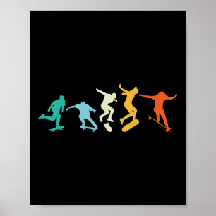 Poster Longboard Freeboard Skateboarding Skater