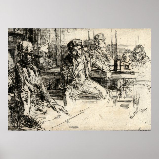 Poster Longshoremen - Assobiador - 1859 (Frente)