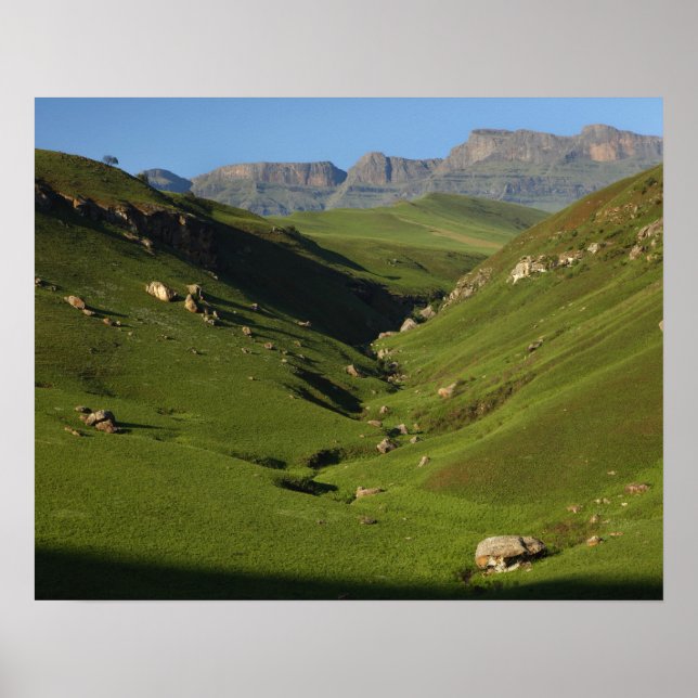 Poster Longwall, Castelo de Giant, Montanhas Drakensberg, (Frente)