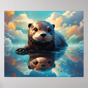 Poster Lontra Adorável