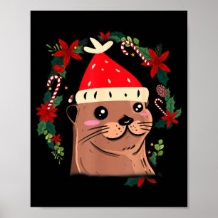 Poster Lontra Feio Natal Natal Inverno