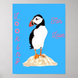 Poster Looking for some love Puffin