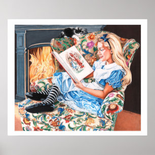 Póster LookingGlass Alice: A leitura inflama a imaginaç