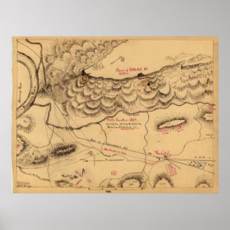 Póster Lookout Mountain, Quartos de inverno 1864