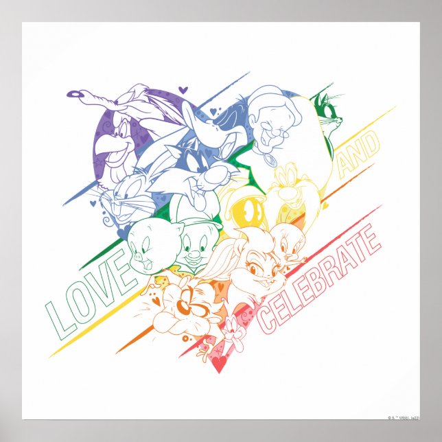 Poster LOONEY TUNES™ - Amar e Celebrar (Frente)