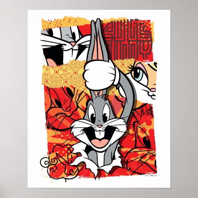 Poster LOONEY TUNES™ | BUGS BUNNY™ Gráfico Pop-up (Frente)