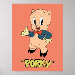 Poster LOONEY TUNES™ Risadas Retrô   Porky Pig