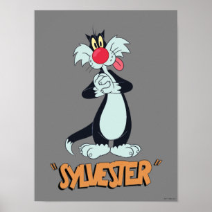 Poster LOONEY TUNES™ Risadas Retrô   SYLVESTER™