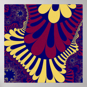 Poster Loop azul e vermelho