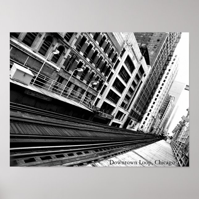 Póster Loop centro, Chicago (Frente)