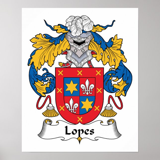 Póster Lopes Family Crest (Frente)