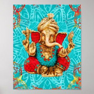 Poster Lord Ganesha - Mídia mista