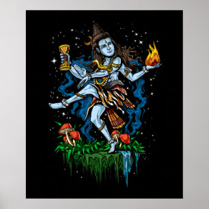 Poster Lord Shiva Nataraja Dançando Hindu Deus