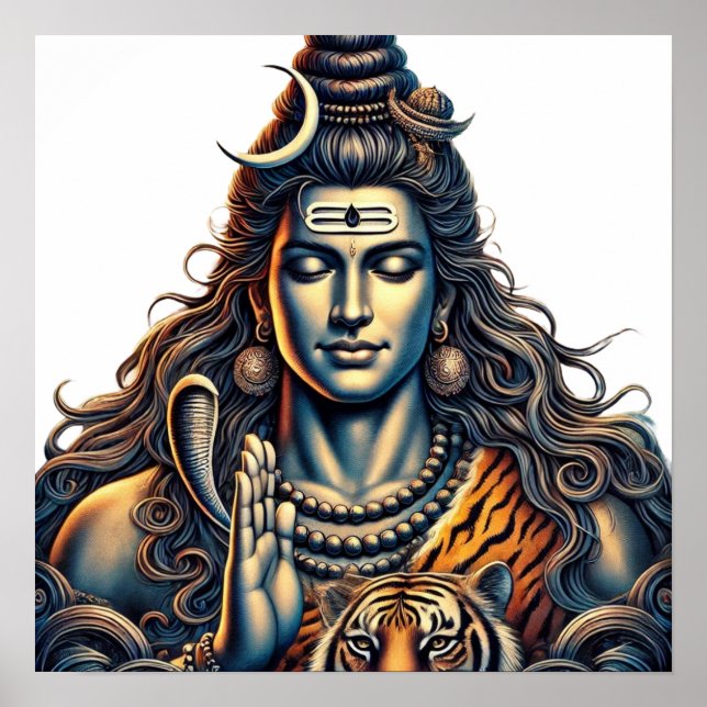 Poster Lord Shiva - O Desenvolvedor Cósmico da Criação (Frente)