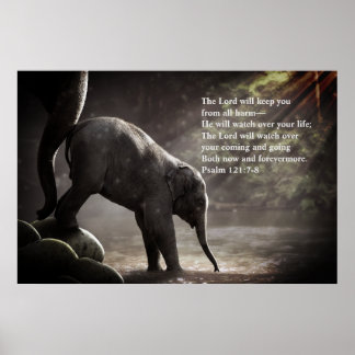 Poster "Lord Will Watch Over" Salm 121:7-8