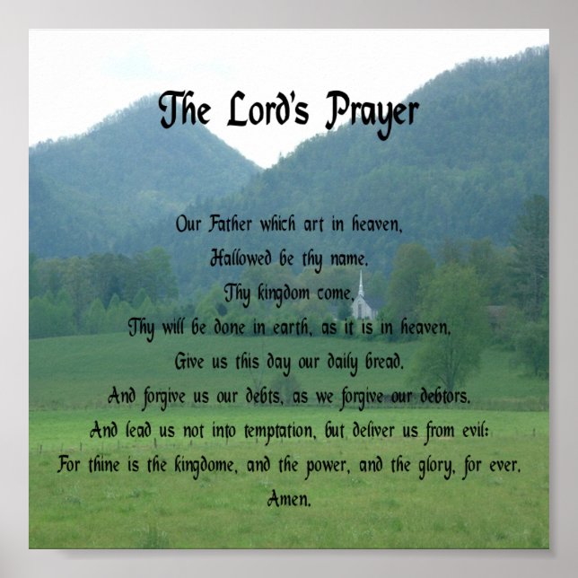 Póster Lord's Prayer in the Mountains (Frente)