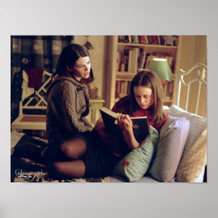 Poster Lorelai e Rory Sentados no Quarto