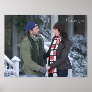 Poster Lorelai & Luke segurando mãos na neve