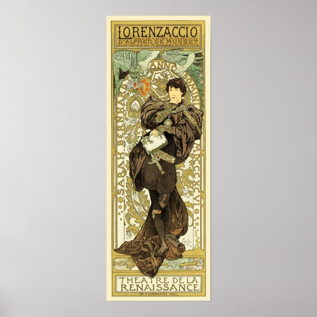 Poster LORENZACCIO Theater De Le Renaissance Old French (Frente)