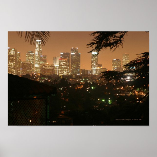 Póster Los Angeles à noite (Frente)