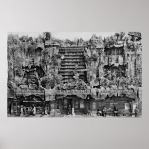 Poster Los Angeles, CA View of Clifton's Pacific Sea