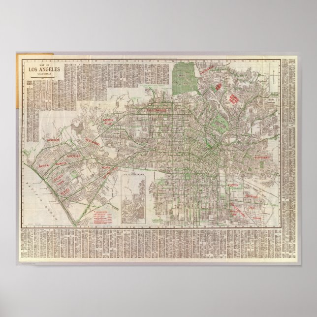 Póster Los Angeles, Califórnia 2 (Frente)