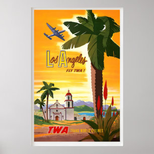 Poster Los Angeles Califórnia EUA América Estados Unidos