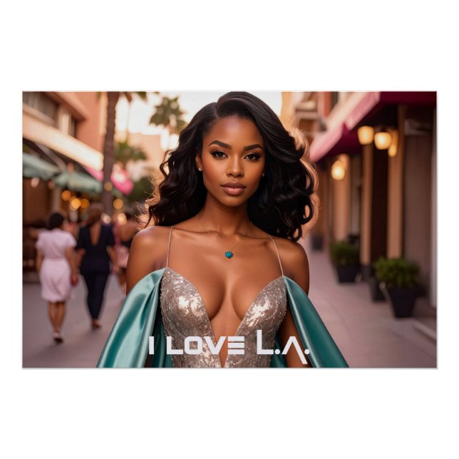 PÓSTER LOS ANGELES - EU AMO L.A. (Frente)