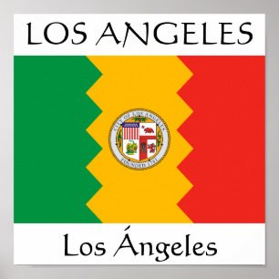 Póster Los Angeles Flag