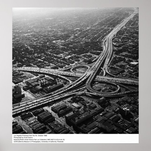 Póster Los Angeles Freeways do Air, 1966 (Frente)