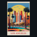 Póster Los Angeles, ilustração de Art Deco,<br><div class="desc">Los Angeles,  na Califórnia,  ilustração de arte de vintage.</div>