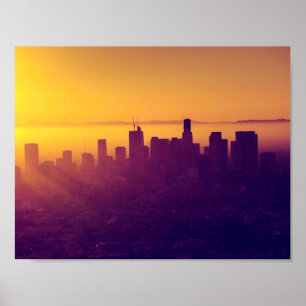 Póster Los Angeles no pôr do sol