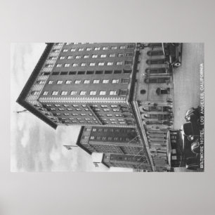 Poster Los Angeles, opinião de CA do hotel de Biltmore