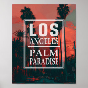Poster Los Angeles Palm Paradise