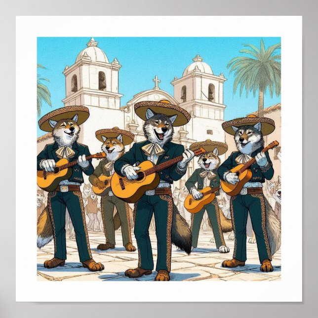 Poster Los Coyotes Mariachi  (Frente)