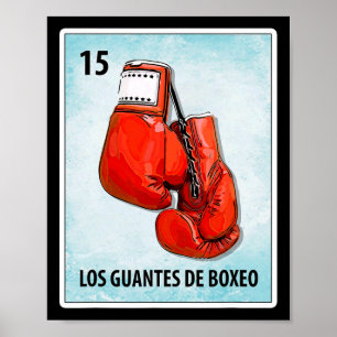 Poster Los Guantes De Boxeo Barras De Luvas Mexicanas