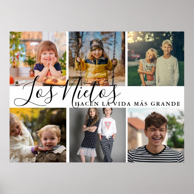 Poster Los Nietos Hacen La Vida Más Grande Avô Presente (Frente)