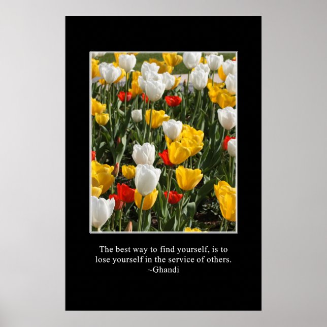 Póster Lose yourself in the service of others (Frente)